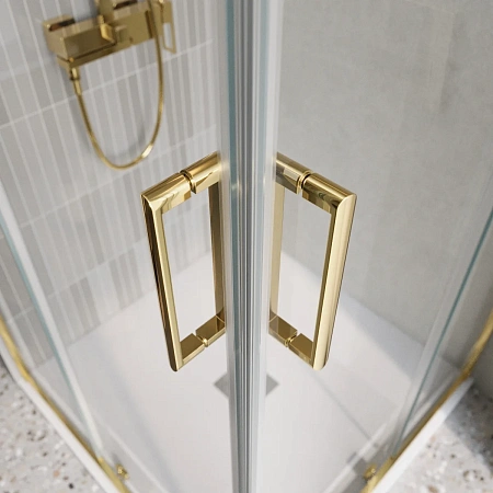 Душевой уголок BelBagno LUCE-A-2-90-C-ORO Душевой уголок BelBagno LUCE-A-2-90-C-ORO