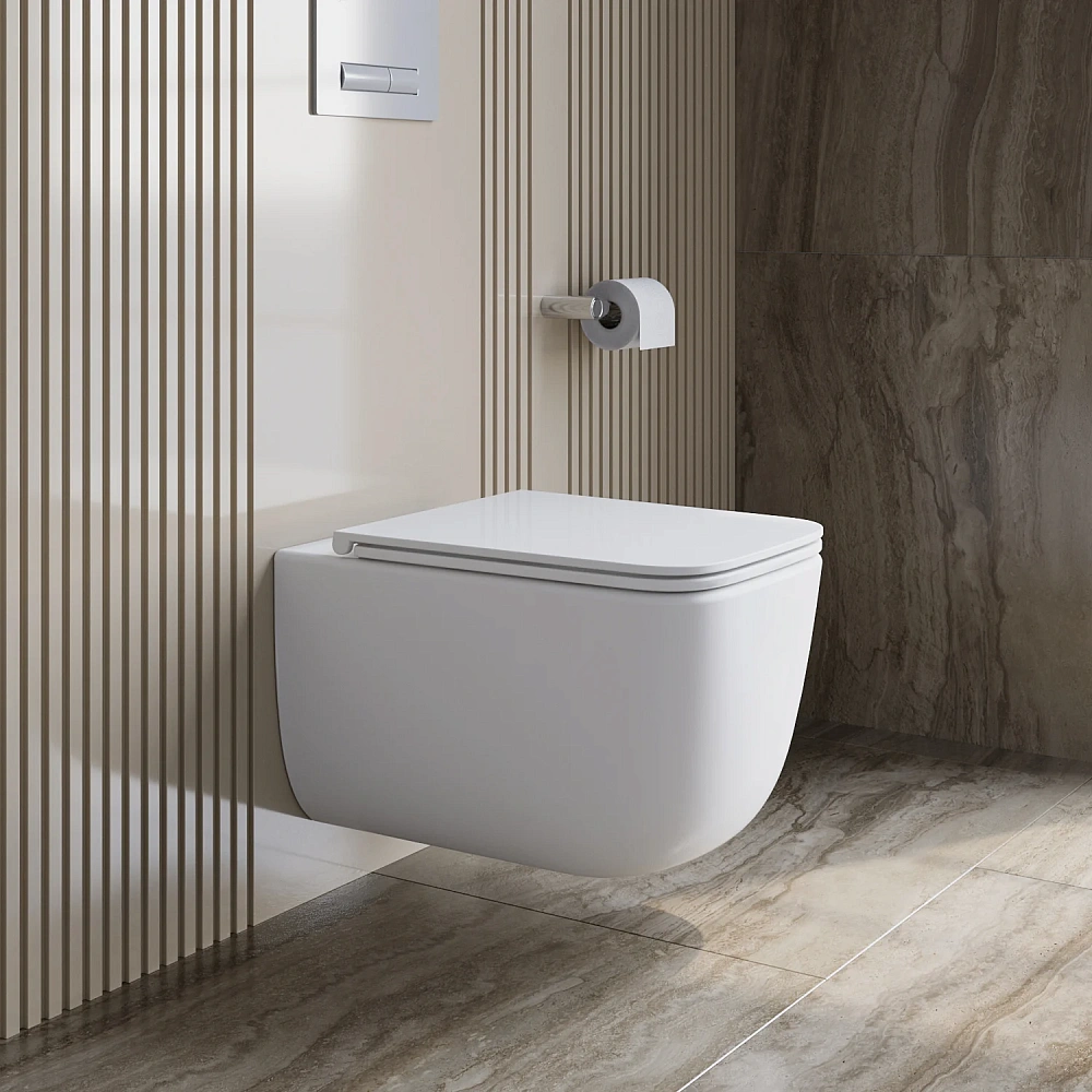 Унитаз подвесной BelBagno LUCE BB076CH-TOR/SC безободковый c сиденьем — Изображение 11