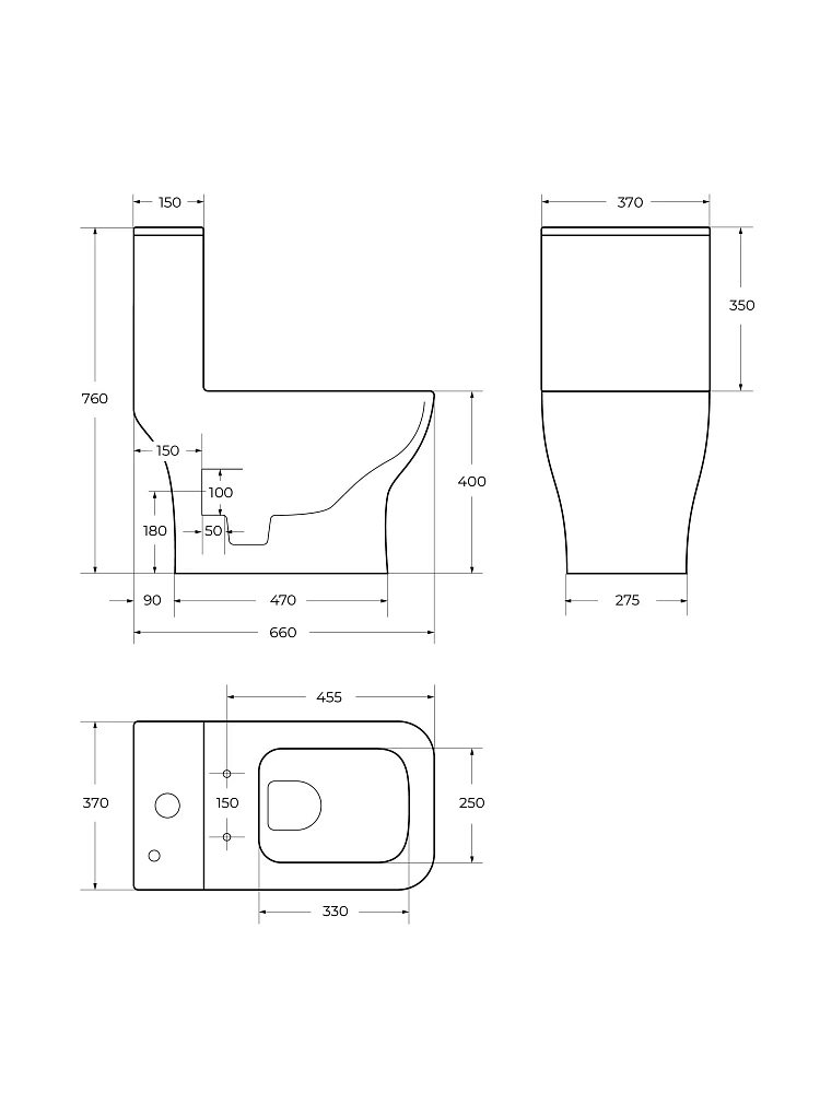 Унитаз напольный BelBagno NEON BB8617CPR-MN/SC с сиденьем — Изображение 10