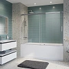 Шторка на ванну CEZARES TANDEM-SOFT-VF-2-190/145-C-Cr-IV 190см стекло прозрачное, профиль хром Шторка на ванну CEZARES TANDEM-SOFT-VF-2-190/145-C-Cr-IV 190см стекло прозрачное, профиль хром