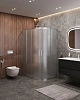 Душевой уголок CEZARES MOLVENO-RH-2-130/100-P-Cr 130x100см стекло рифленое, профиль хром