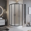 Душевой уголок BelBagno UNO-195-R-2-90-P-NERO 900x900 мм Душевой уголок BelBagno UNO-195-R-2-90-P-NERO 900x900 мм