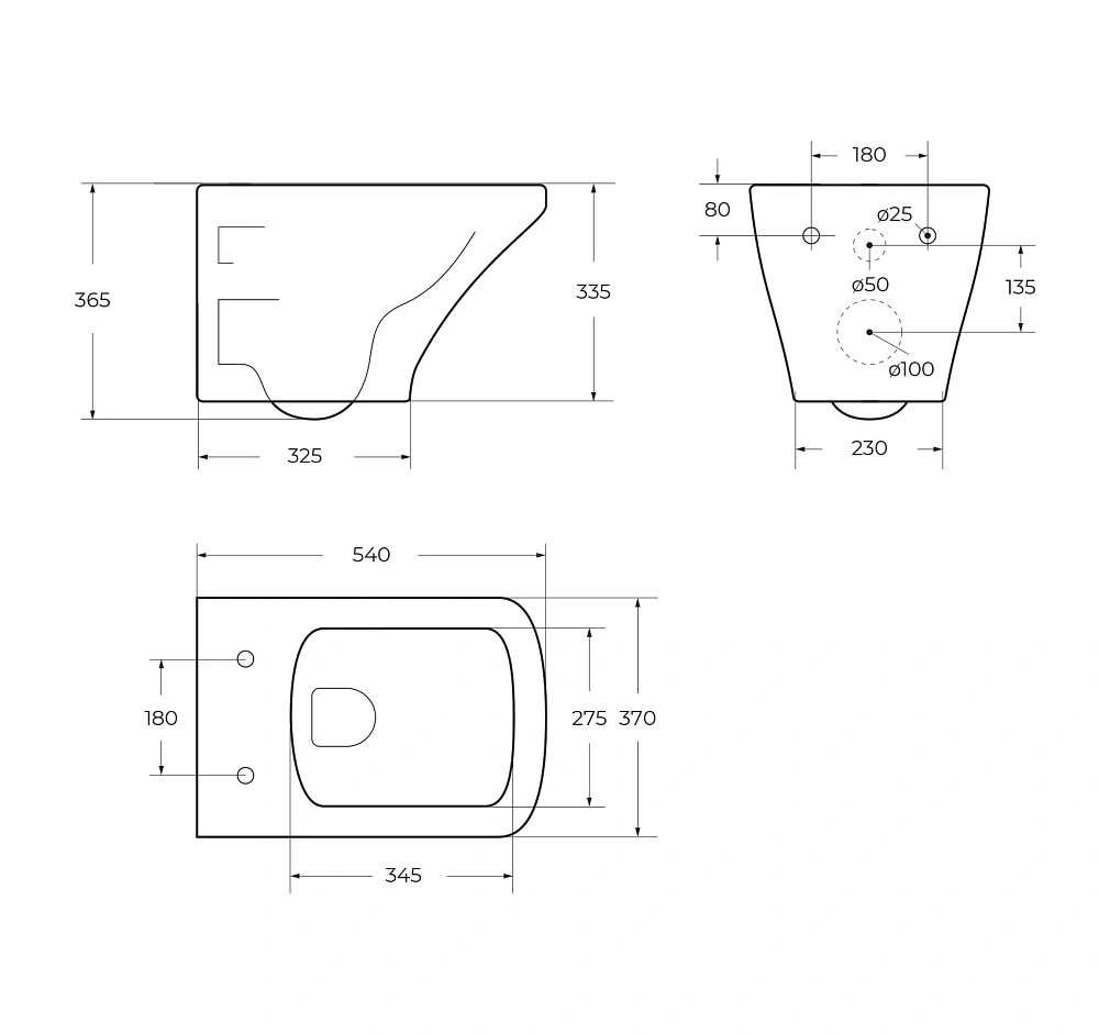 Унитаз подвесной BelBagno SELA черный BB3201CHR-MB/BB3201SC-MB безободковый с сиденьем — Изображение 11