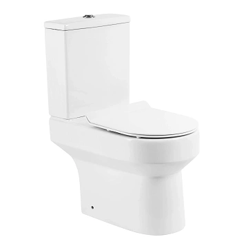 Унитаз напольный BelBagno NORMA BB339CPR/BB2111SC безободковый с сиденьем