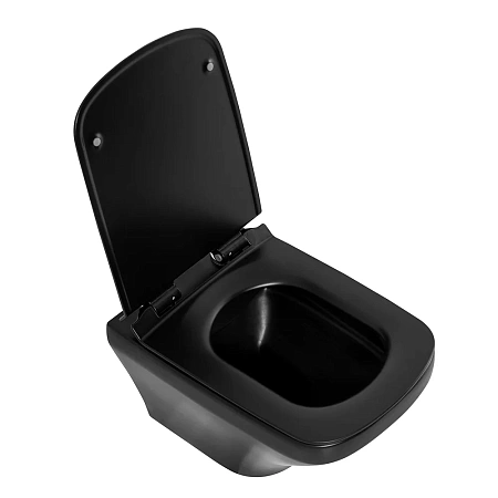 Комплект унитаза BelBagno SELA BB3201CHR-MB с сиденьем BB3201SC-MB инсталляцией BB002-80 и клавишей смыва BB007-PR-NERO.M Комплект унитаза BelBagno SELA BB3201CHR-MB с сиденьем BB3201SC-MB инсталляцией BB002-80 и клавишей смыва BB007-PR-NERO.M