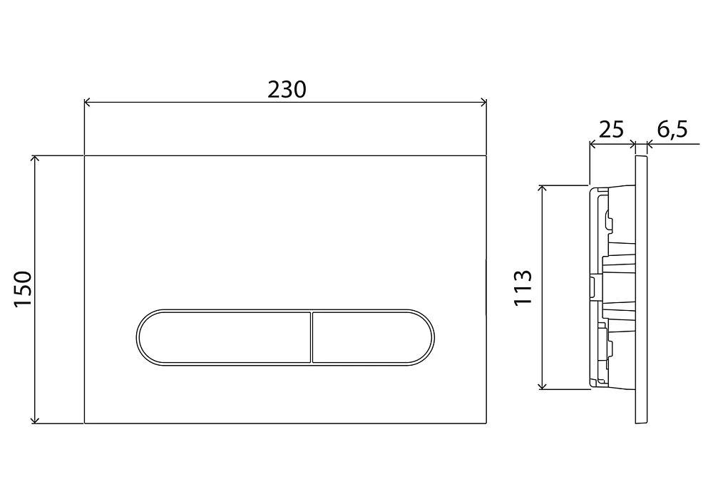Комплект унитаза BelBagno с сиденьем LOTO BB070CHR/SC инсталляцией BB002-80 и клавишей смыва BB005-PR-CH — Изображение 8