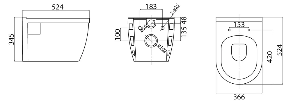 Комплект унитаза BelBagno с сиденьем LOTO BB070CHR/SC инсталляцией BB002-80 и клавишей смыва BB014-SR-BIANCO — Изображение 6