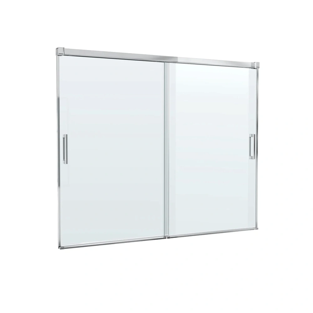 Шторка на ванну CEZARES TANDEM-SOFT-VF-2-170/145-C-Cr-IV 170см стекло прозрачное, профиль хром — Изображение 7