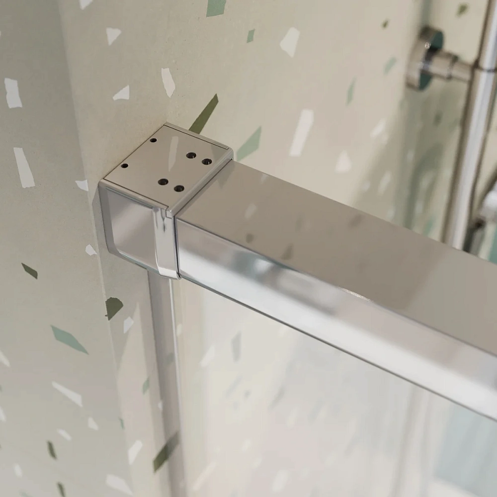 Шторка на ванну CEZARES TANDEM-SOFT-VF-2-180/145-C-Cr-IV 180см стекло прозрачное, профиль хром — Изображение 6