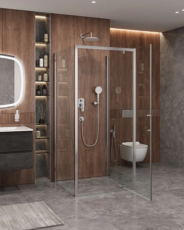 Душевой уголок CEZARES MOLVENO-BA2-90/90-C-Cr-IV 90x90см стекло прозрачное, профиль хром Душевой уголок CEZARES MOLVENO-BA2-90/90-C-Cr-IV 90x90см стекло прозрачное, профиль хром