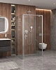 Душевой уголок CEZARES MOLVENO-BA2-100/90-C-Cr-IV 100x90см стекло прозрачное, профиль хром Душевой уголок CEZARES MOLVENO-BA2-100/90-C-Cr-IV 100x90см стекло прозрачное, профиль хром