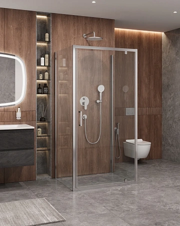 Душевой уголок CEZARES MOLVENO-BA2-100/90-C-Cr-IV 100x90см стекло прозрачное, профиль хром Душевой уголок CEZARES MOLVENO-BA2-100/90-C-Cr-IV 100x90см стекло прозрачное, профиль хром