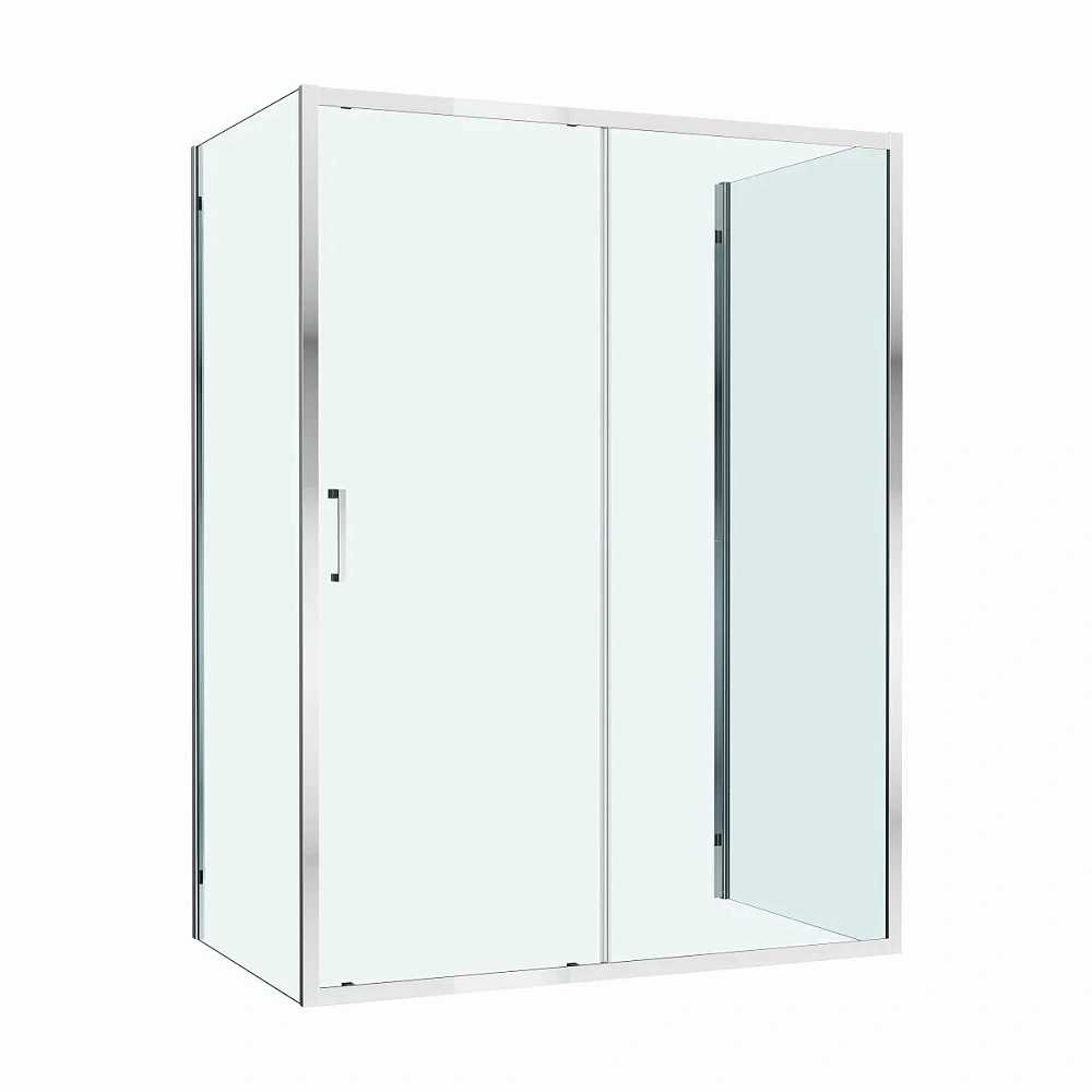 Душевой уголок CEZARES MOLVENO-AH-12-150/90-C-Cr-IV 150x90см стекло прозрачное, профиль хром — Изображение 6