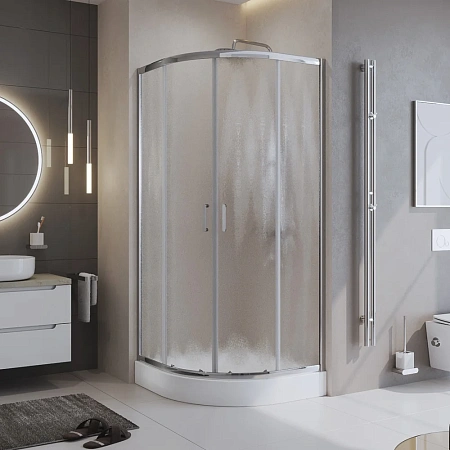 Душевой уголок BelBagno UNO-195-R-2-100-CH-CR Душевой уголок BelBagno UNO-195-R-2-100-CH-CR