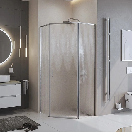Душевой уголок BelBagno UNO-195-P-1-90-CH-CR Душевой уголок BelBagno UNO-195-P-1-90-CH-CR