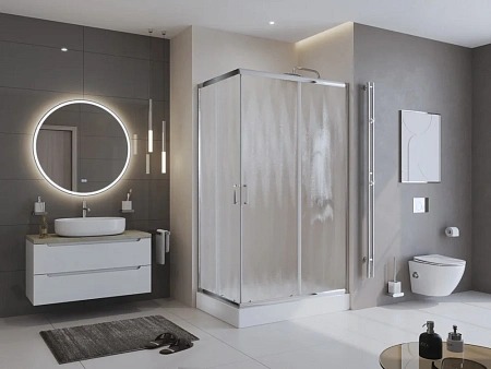Душевой уголок BelBagno UNO-195-AH-2-100/80-CH-CR 1000x800 мм Душевой уголок BelBagno UNO-195-AH-2-100/80-CH-CR 1000x800 мм