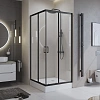 Душевой уголок BelBagno UNO-195-A-2-90-C-NERO 900x900 мм Душевой уголок BelBagno UNO-195-A-2-90-C-NERO 900x900 мм