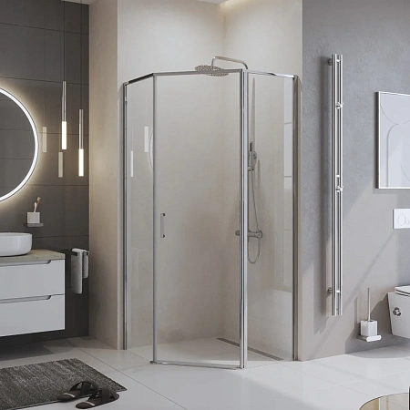Душевой уголок BelBagno UNO-195-P-1-100-C-Cr 1000x1000 мм Душевой уголок BelBagno UNO-195-P-1-100-C-Cr 1000x1000 мм