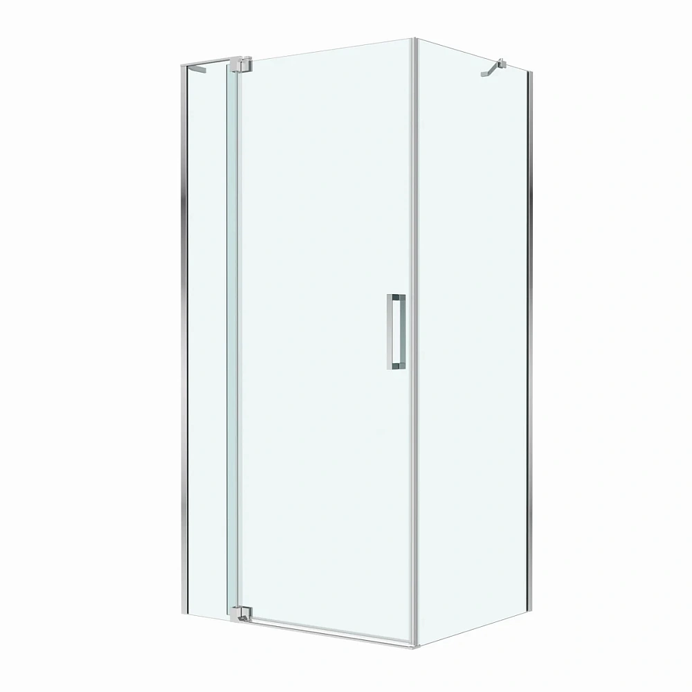Душевой уголок CEZARES SLIDER-AH-1-80-90/100-C-Cr 90-100x80см стекло прозрачное, профиль хром — Изображение 2