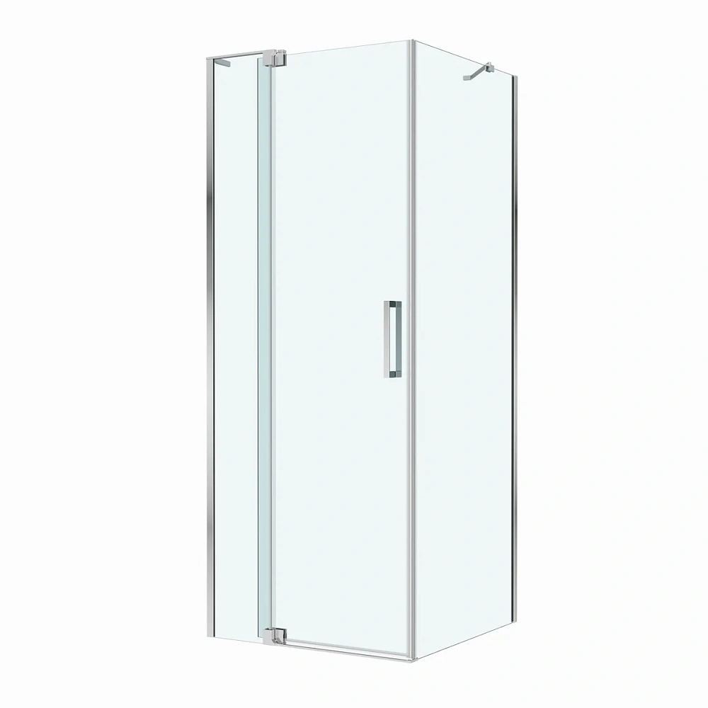 Душевой уголок CEZARES SLIDER-AH-1-80-80/90-C-Cr 80-90x80см стекло прозрачное, профиль хром — Изображение 2
