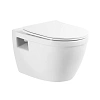 Унитаз подвесной BelBagno LOTO BB070CHR/SC безободковый c сиденьем Унитаз подвесной BelBagno LOTO BB070CHR/SC безободковый c сиденьем
