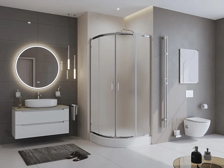 Душевой уголок BelBagno UNO-195-R-2-80-P-Cr 800x800 мм Душевой уголок BelBagno UNO-195-R-2-80-P-Cr 800x800 мм
