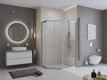 Душевой уголок BelBagno UNO-195-PH-2-100/80-C-Cr 1000x800 мм Душевой уголок BelBagno UNO-195-PH-2-100/80-C-Cr 1000x800 мм