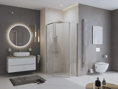 Душевой уголок BelBagno UNO-195-PH-1-100/80-C-Cr 1000x800 мм Душевой уголок BelBagno UNO-195-PH-1-100/80-C-Cr 1000x800 мм