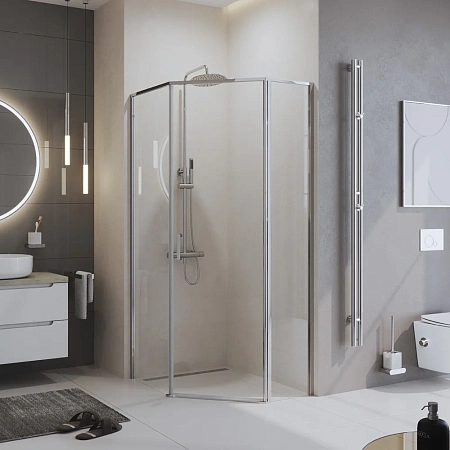 Душевой уголок BelBagno UNO-195-PH-1-100/80-C-Cr 1000x800 мм