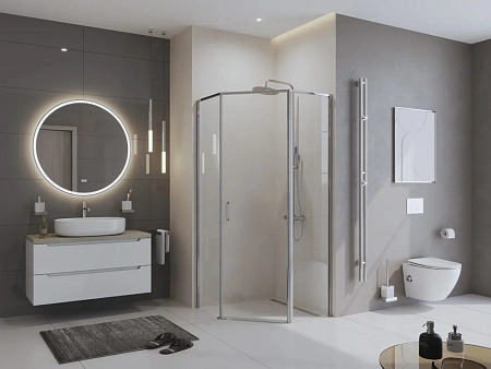 Душевой уголок BelBagno UNO-195-P-1-90-C-Cr 900x900 мм Душевой уголок BelBagno UNO-195-P-1-90-C-Cr 900x900 мм