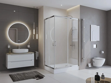 Душевой уголок BelBagno UNO-195-AH-2-90/70-C-Cr 900x700 мм Душевой уголок BelBagno UNO-195-AH-2-90/70-C-Cr 900x700 мм