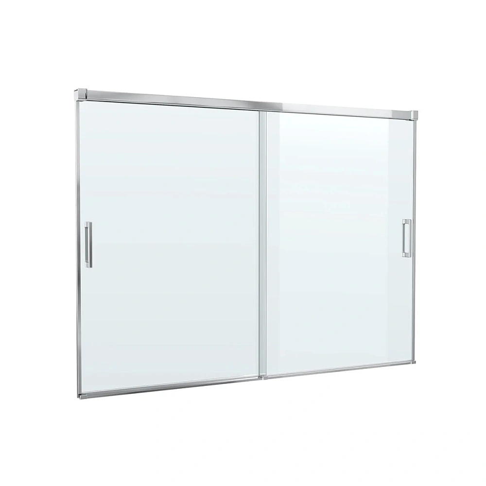 Шторка на ванну CEZARES TANDEM-SOFT-VF-2-200/145-C-Cr-IV 200см стекло прозрачное, профиль хром — Изображение 7