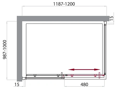 Душевой уголок BelBagno UNO-AH-1-120/100-C-Cr 1200x1000 мм Душевой уголок BelBagno UNO-AH-1-120/100-C-Cr 1200x1000 мм