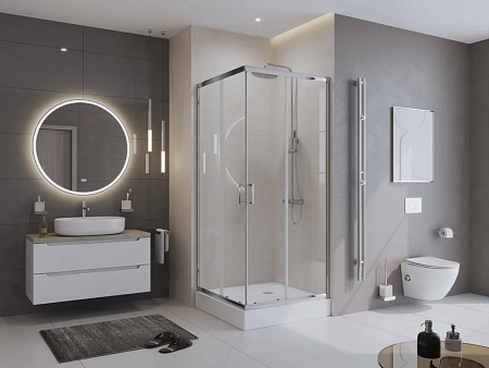 Душевой уголок BelBagno UNO-195-A-2-100-C-Cr 1000x1000 мм Душевой уголок BelBagno UNO-195-A-2-100-C-Cr 1000x1000 мм