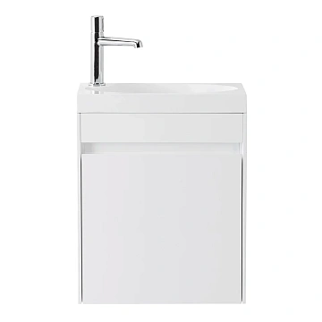 Тумба под раковину BelBagno PIETRA MINI-400-1A-SO-BL-R Bianco Lucido подвесная 394x217