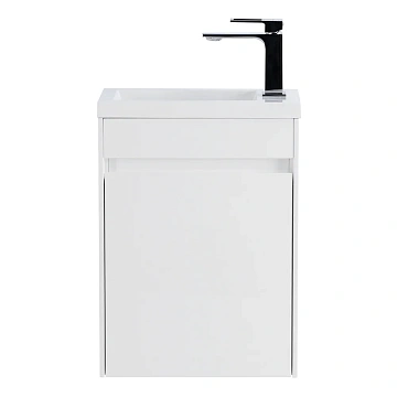 Тумба под раковину BelBagno PIETRA MINI-400-1A-SO-BL-L Bianco Lucido подвесная 394x217