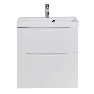 Тумба под раковину BelBagno MARINO-H60-700-2C-SO-BL-P подвесная 700x450 Bianco Lucido
