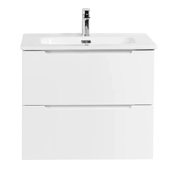 Тумба под раковину BelBagno ETNA-600-2C-SO-BL-P Bianco Lucido подвесная 600x455