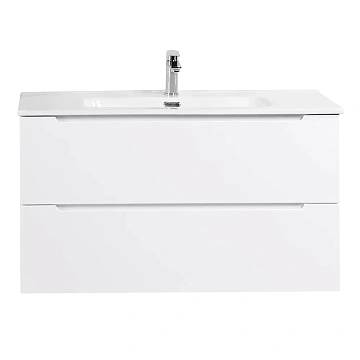 Тумба под раковину BelBagno ETNA-800-2C-SO-BL-P Bianco Lucido подвесная 800x455