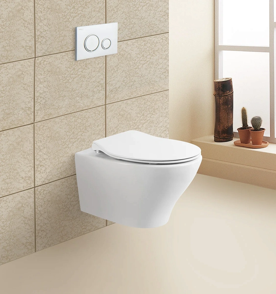 Унитаз подвесной BelBagno ACQUA BB340CHR без сиденья — Изображение 3