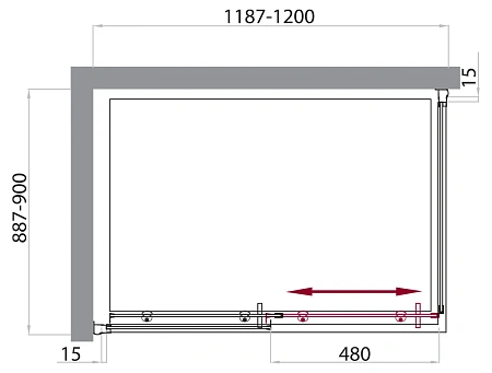 Душевой уголок BelBagno UNO-AH-1-120/90-C-Cr 1200x900 мм Душевой уголок BelBagno UNO-AH-1-120/90-C-Cr 1200x900 мм