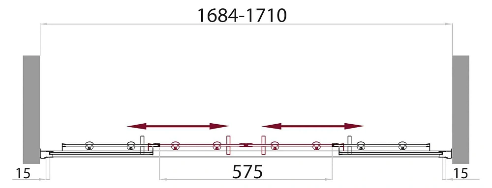 Шторка на ванну BelBagno UNO-VF-2-170/145-P-Cr — Изображение 2