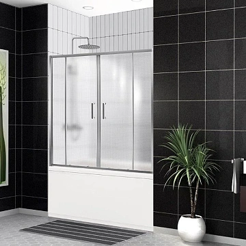 Шторка на ванну BelBagno UNO-VF-2-170/145-P-Cr