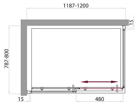 Душевой уголок BelBagno UNO-AH-1-120/80-C-Cr 1200x800 мм Душевой уголок BelBagno UNO-AH-1-120/80-C-Cr 1200x800 мм