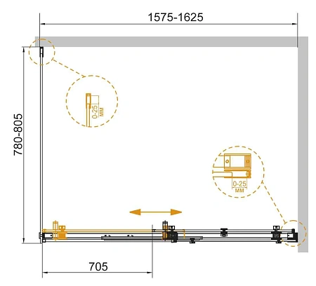 Душевой уголок CEZARES STYLUS-SOFT-AH-1-160/80-C-Cr 160x80см стекло прозрачное, профиль хром Душевой уголок CEZARES STYLUS-SOFT-AH-1-160/80-C-Cr 160x80см стекло прозрачное, профиль хром
