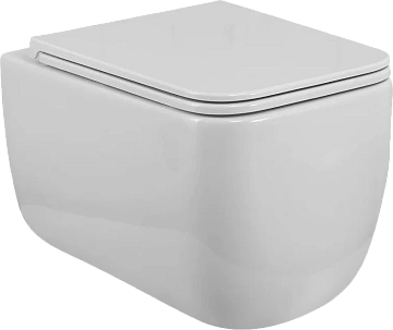 Унитаз подвесной BelBagno LUCE BB076CH-TOR/SC безободковый c сиденьем