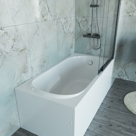 Акриловая ванна Vincea VBT-2A150-LG с ножками 1500x750x470, пристенная, белая