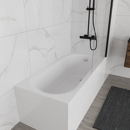 Акриловая ванна Vincea VBT-2B150-LG с ножками 1500x700x480, пристенная, белая