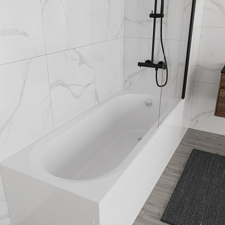 Акриловая ванна Vincea VBT-2B170-LG с ножками 1700x700x480, пристенная, белая