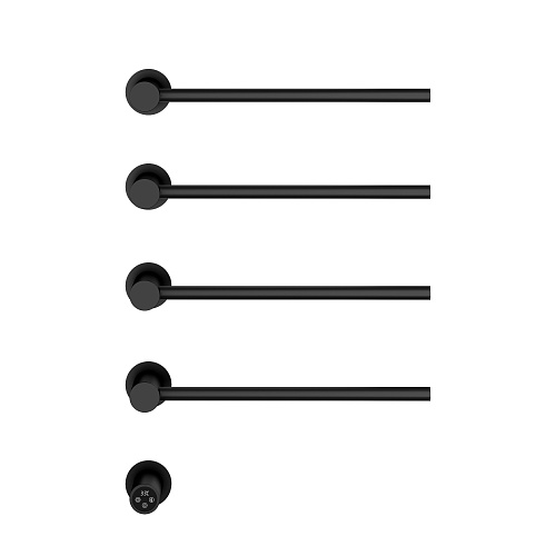 Полотенцесушитель электрический Vincea VTD-2H1MB черный, таймер Полотенцесушитель электрический Vincea VTD-2H1MB черный, таймер